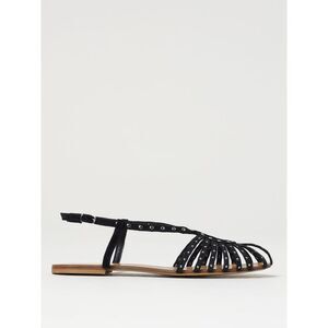 Anna F. Flat Sandals Woman Black